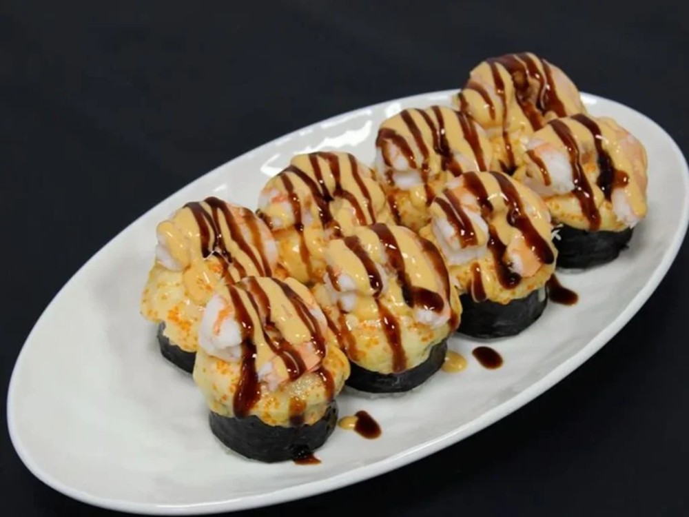 Запечений футомак з креветкою