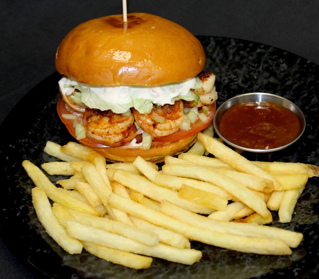 Бургер з креветками🍤🍔