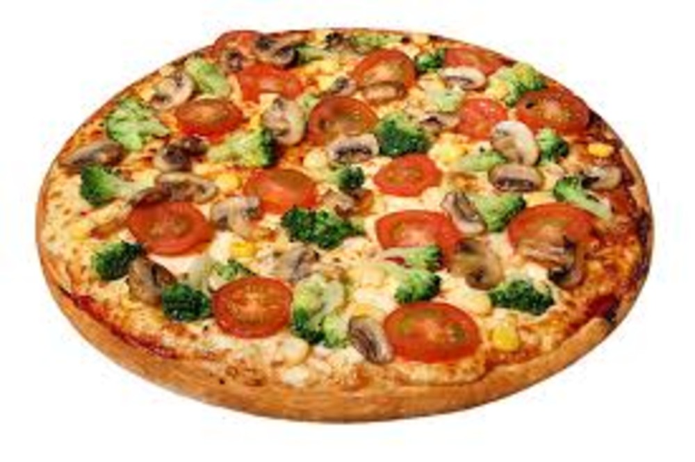 პიცა ბოსტნეულით/pizza with vegetables 