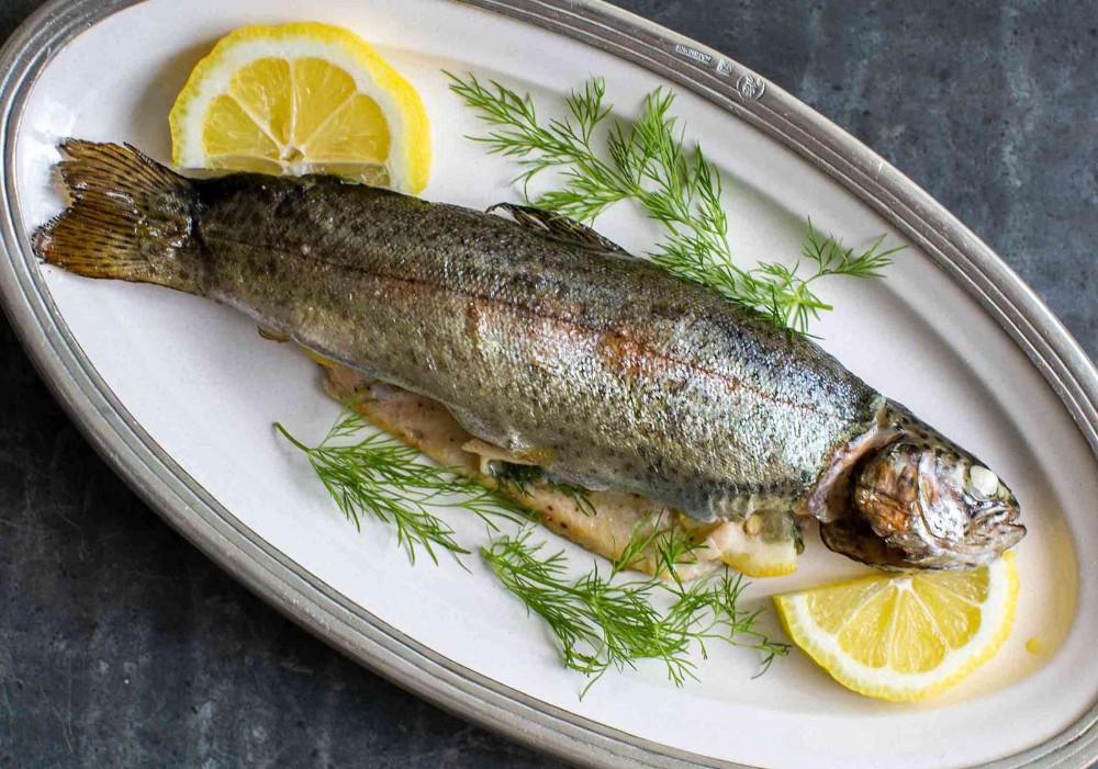 კალმახი/baked trout 