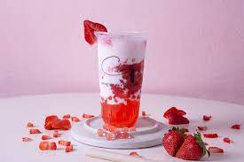 Полуничний Bubble tea 