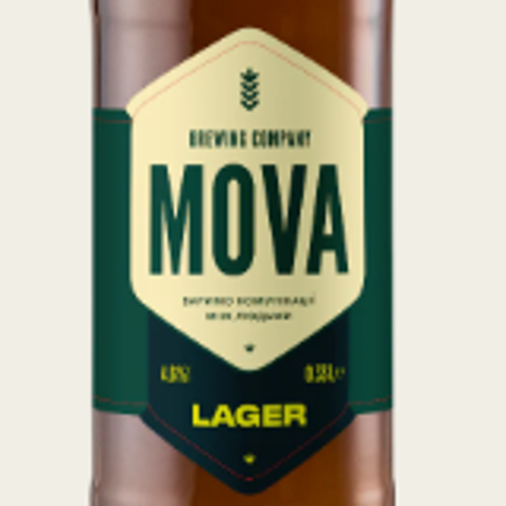 Пиво Lager MOVA бут.0,33 л