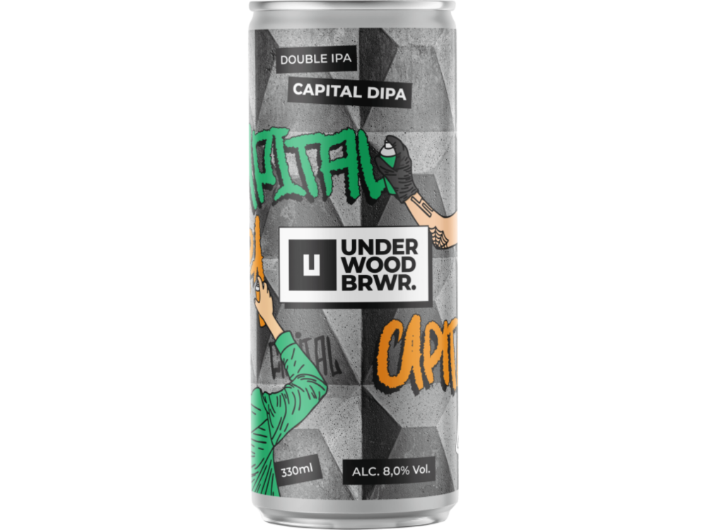 Пиво Underwood Capital DIPA, ABV 8%, 0.33л