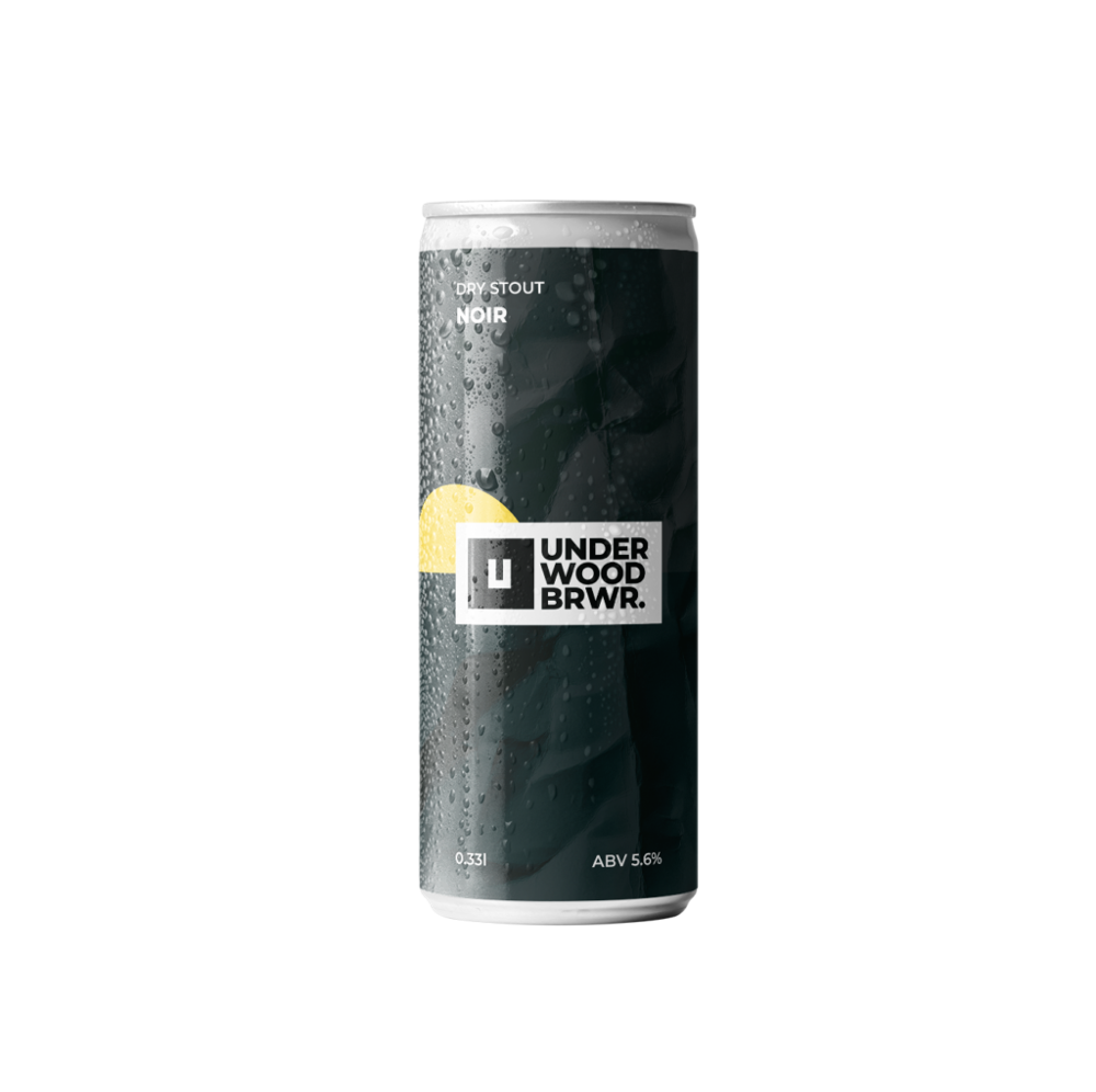 Пиво Underwood Noir Stout, ABV 5.6%, 0.33 л
