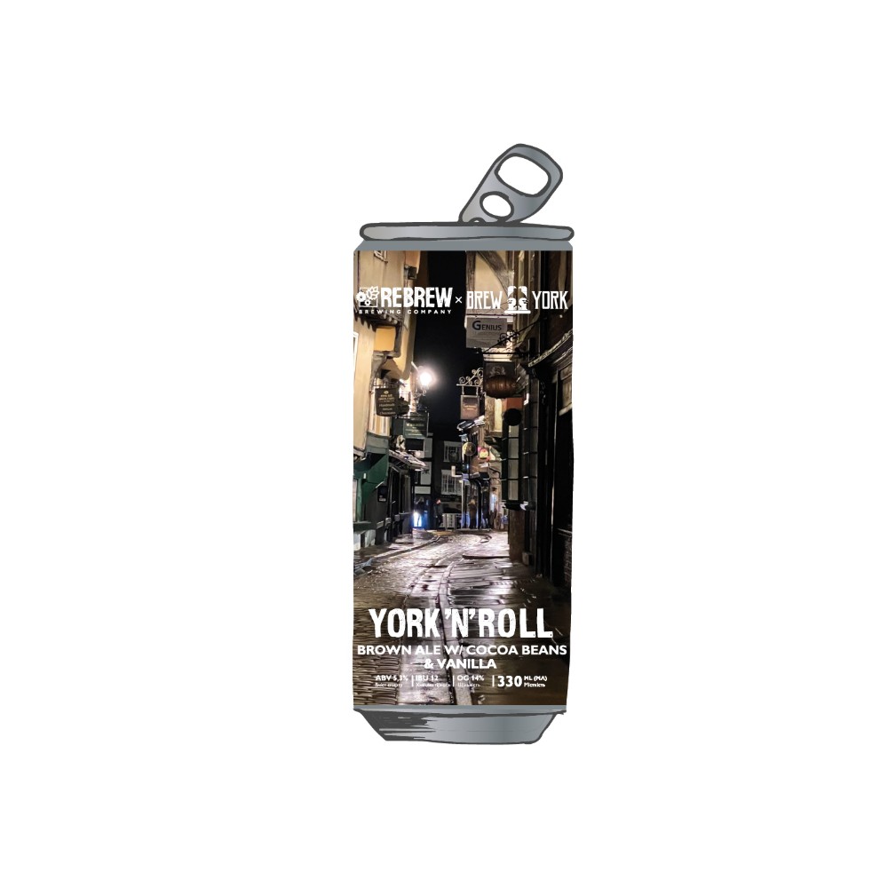 Пиво Rebrew York n Roll Brown Ale, ABV 5.3%, 0.33л