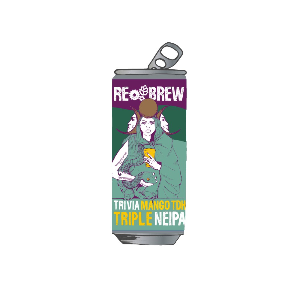 Пиво Rebrew Trivia Mango NEIPA, ABV 8%, 0.33л