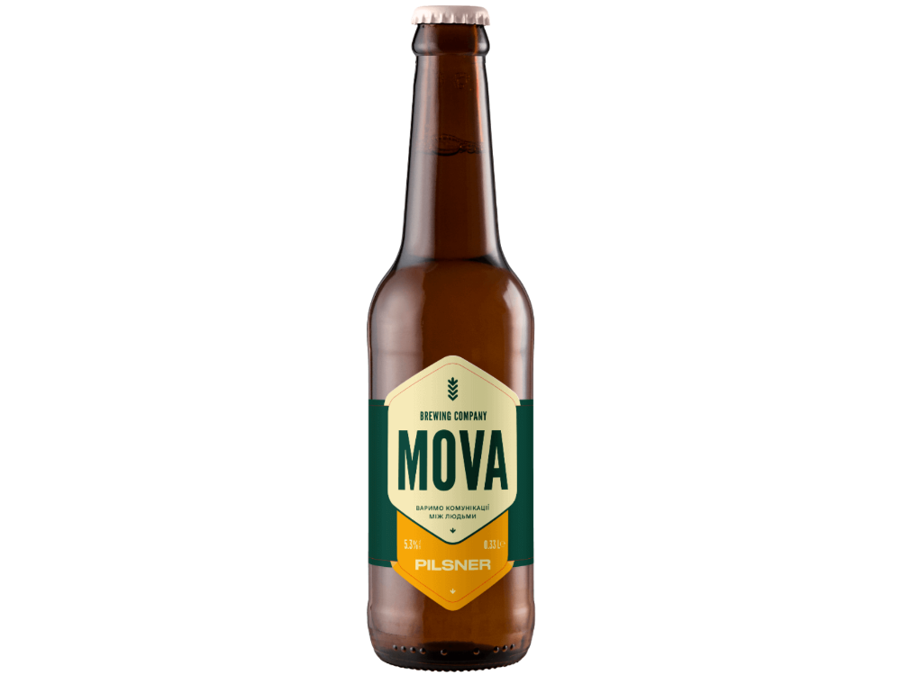 Пиво Mova Pilsner, ABV 5.3%, 0.33 л