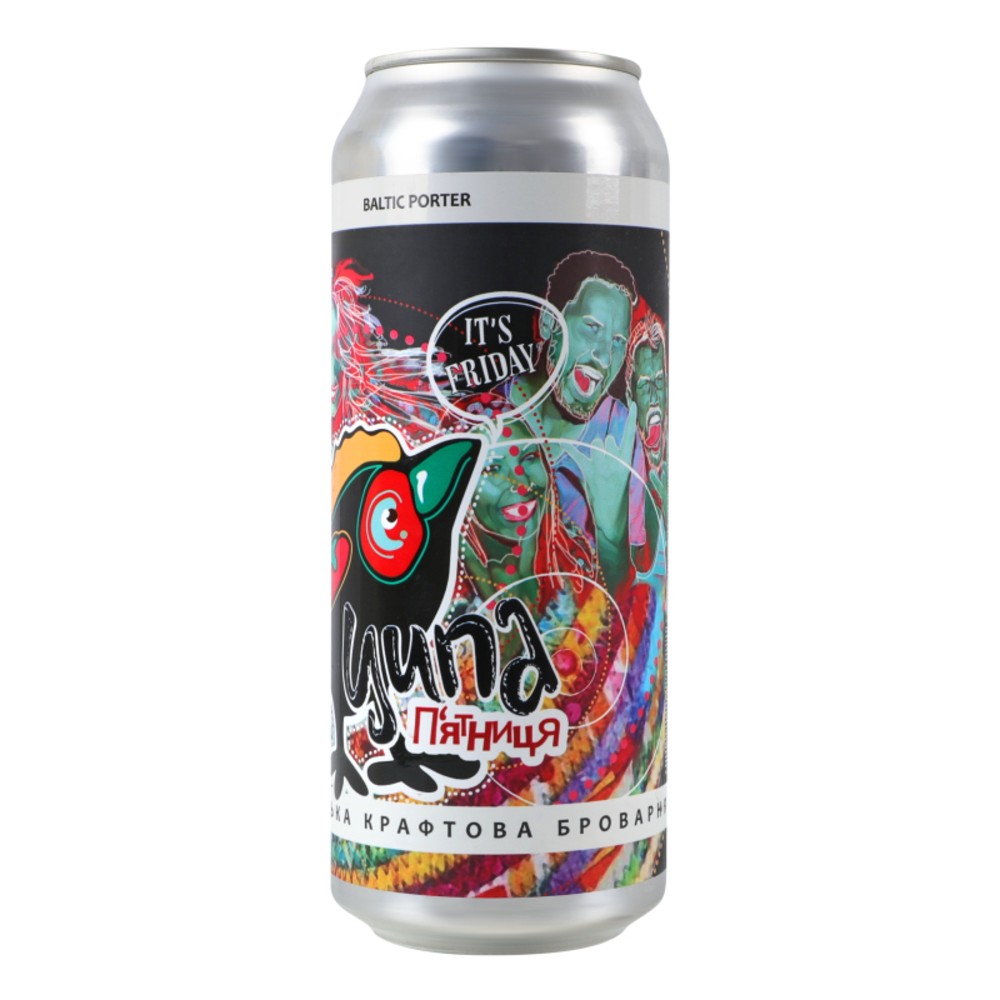 Пиво Ципа П'ятниця Baltic Porter, ABV 7.9%, 0.5л