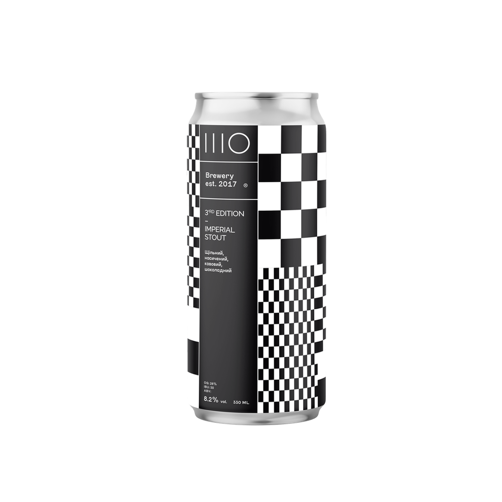 Пиво IIIO 3 Edition Imp.Stout, ABV 8.2%, 0.33 л