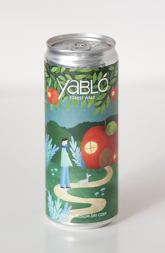 Сидр Yablo Forest Walk, ABV 3.3%, 0.33 л