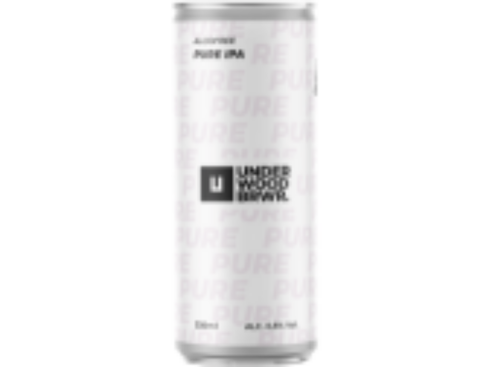 Пиво Underwood Pure IPA Alcofree, ABV 0.5%, 0.33 л
