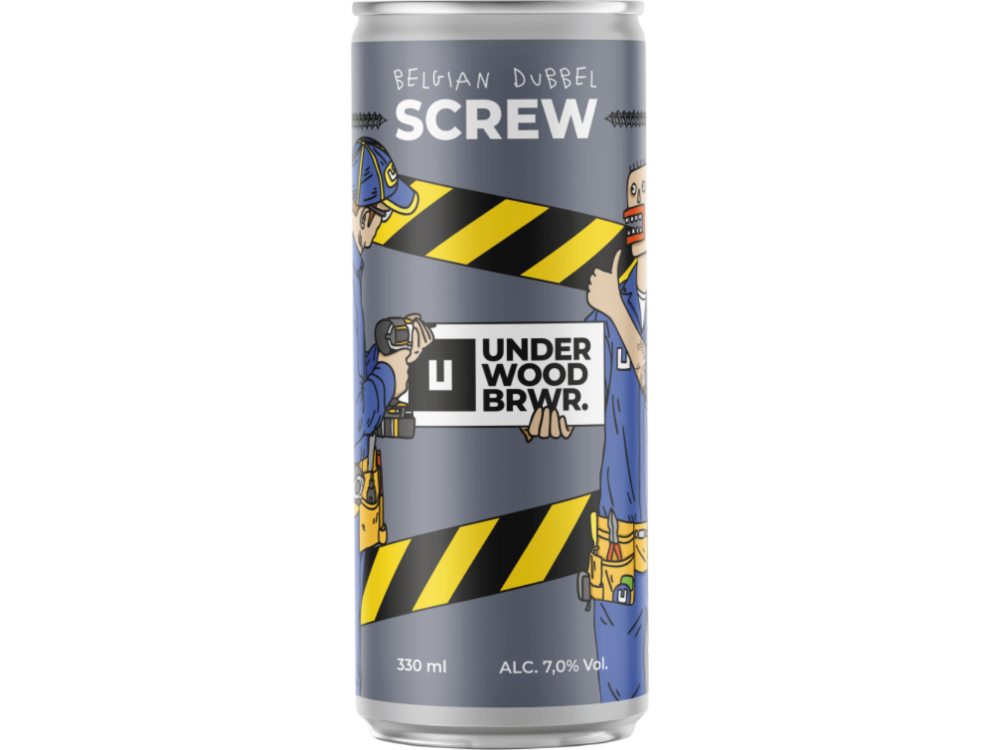 Пиво Underwood Screw Belgian Dubbel, ABV 7%, 0.33л