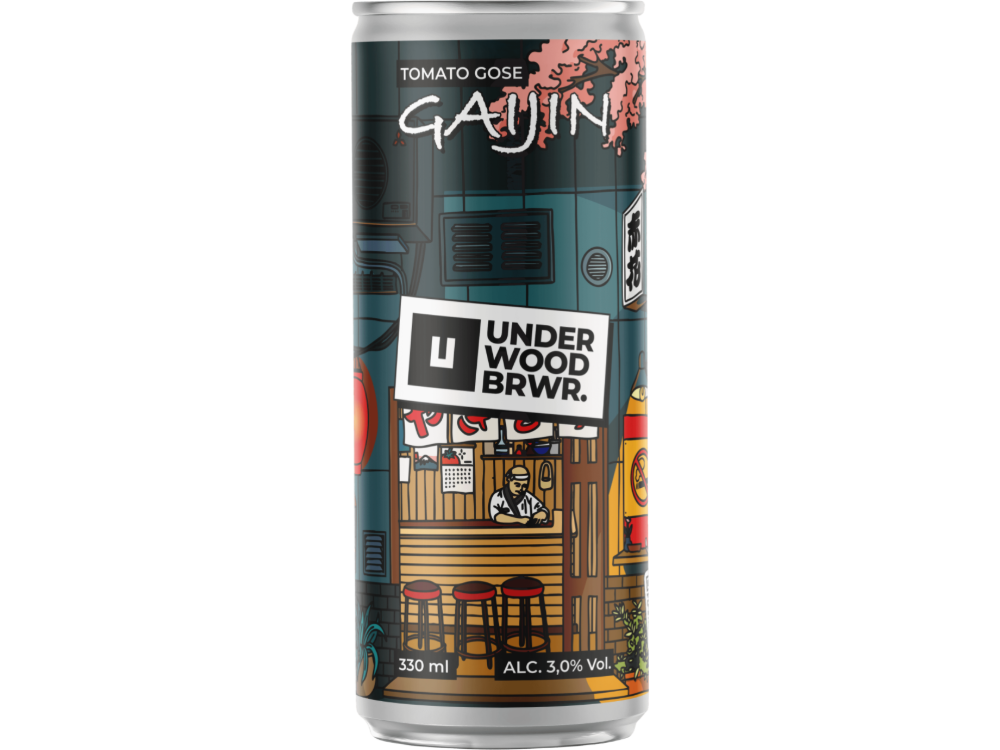 Пиво Underwood Gaijin Sour, ABV 3%, 0.33л