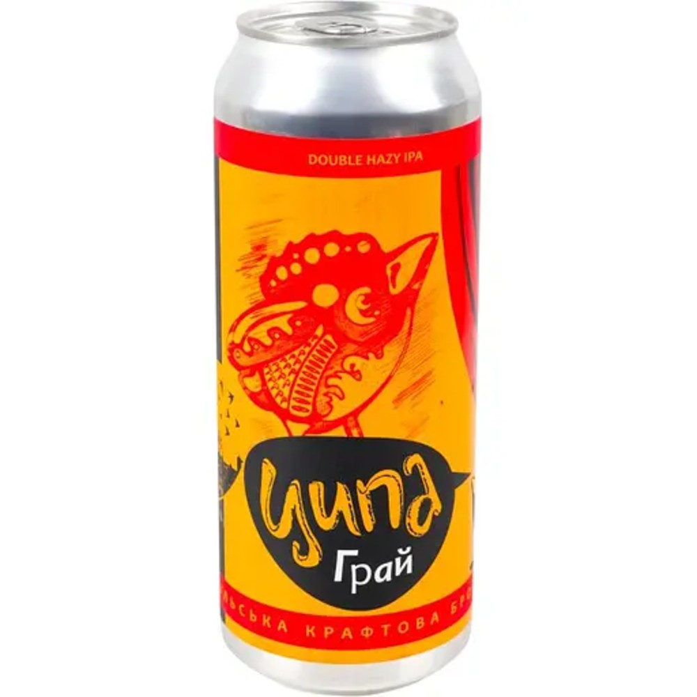 Пиво Ципа Грай Double Hazy IPA. ABV 7.4%. 0.5 л