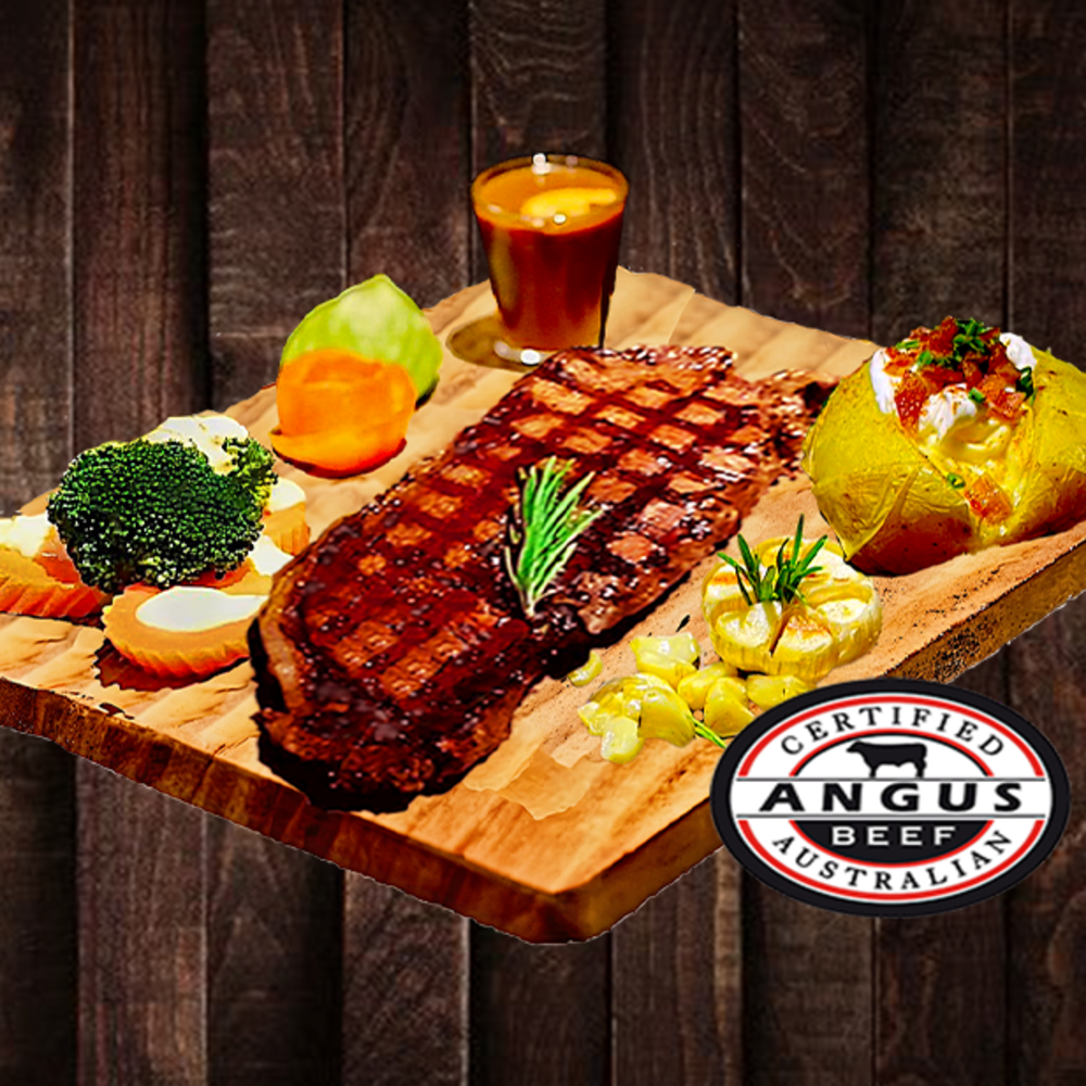 PROMOTION: 400 gram Angus NY Striploin Steak MBS 4-5