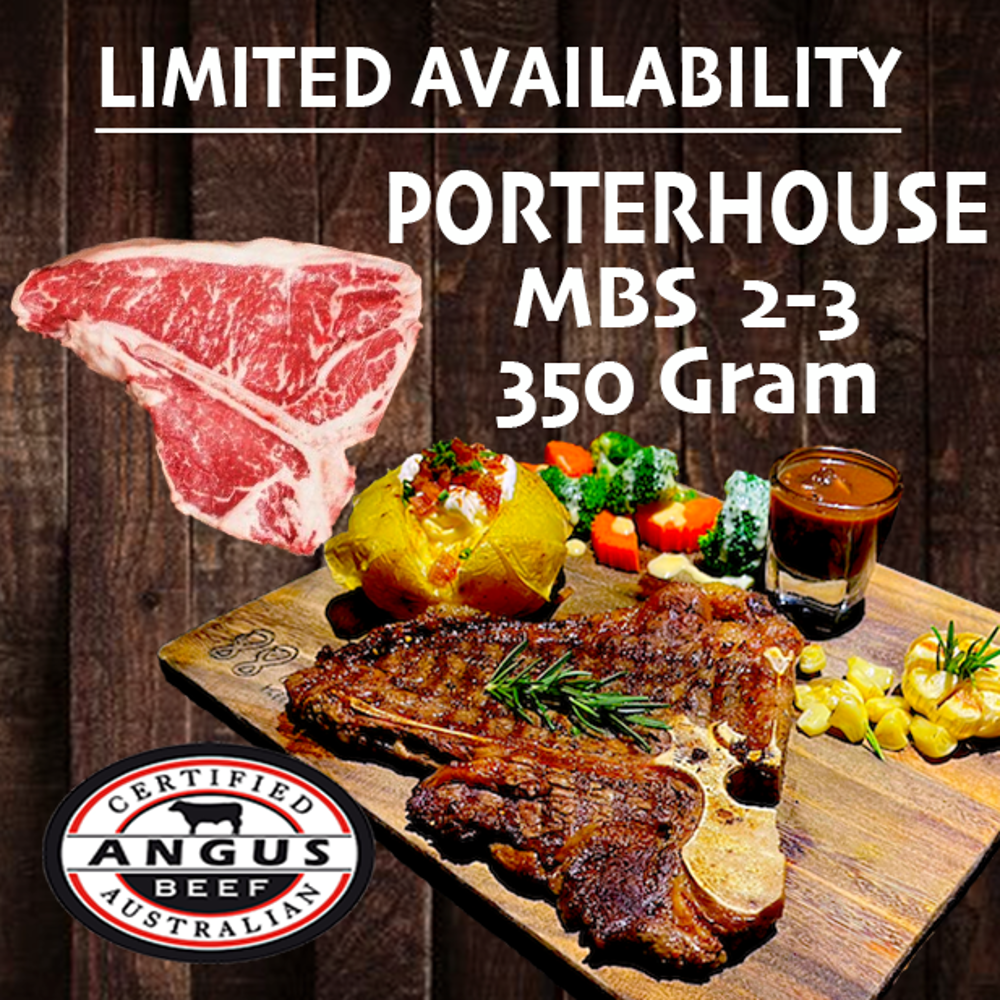 T-Bone Porterhouse MBS 2-3 350 gram