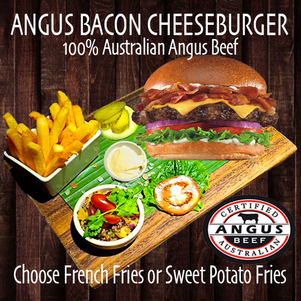 Angus Bacon Cheese Burger Set