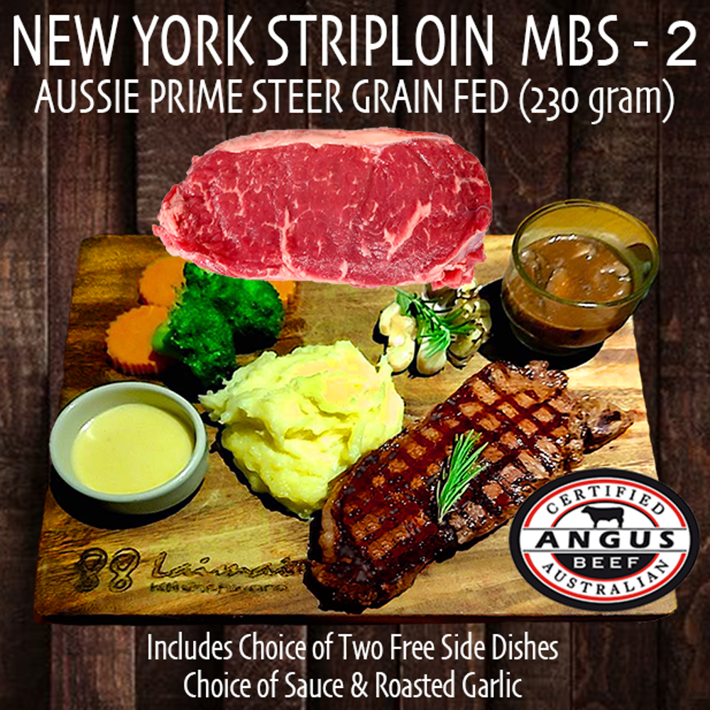 New York Striploin Angus MBS 2 (225 gram)