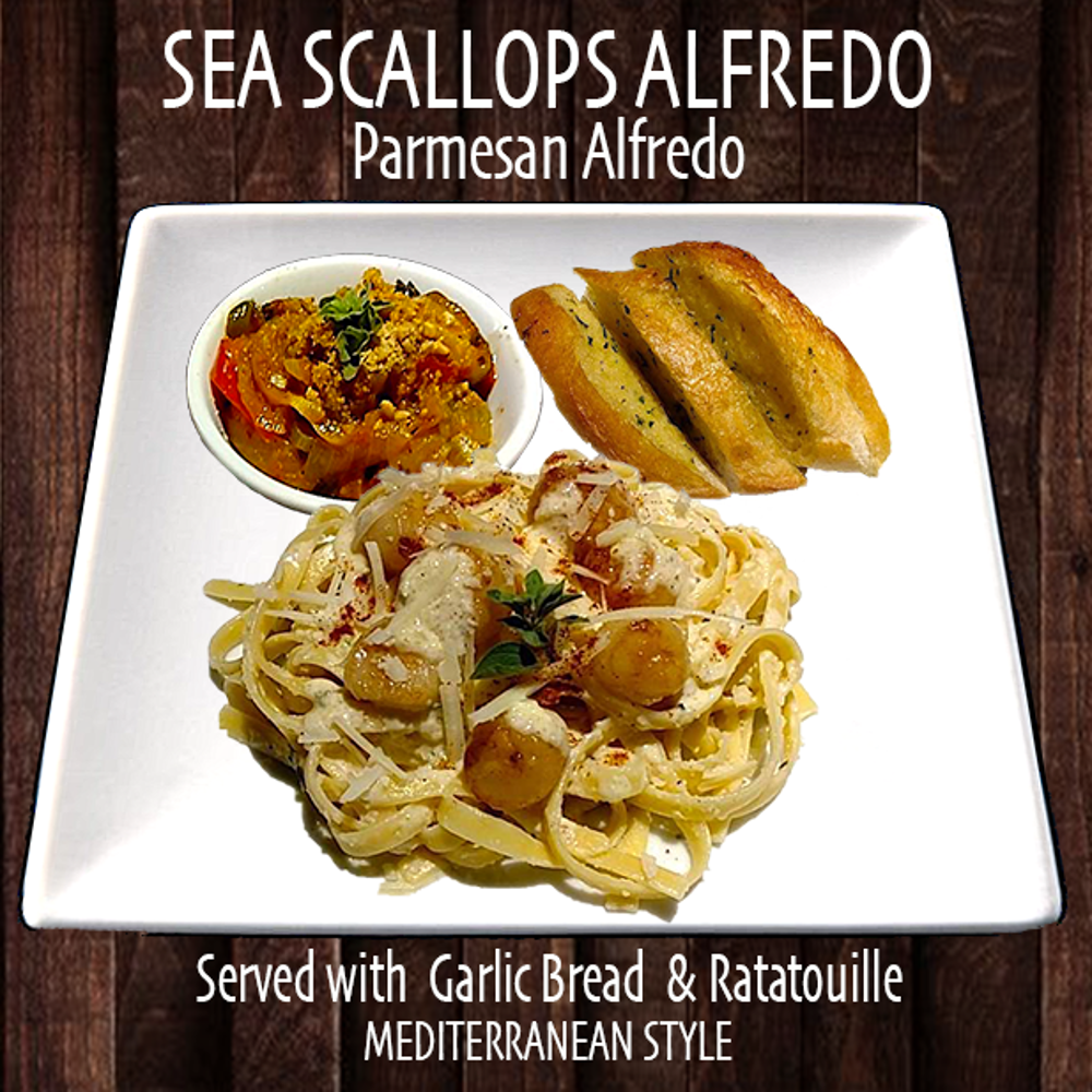 Sea Scallops Alfredo Set