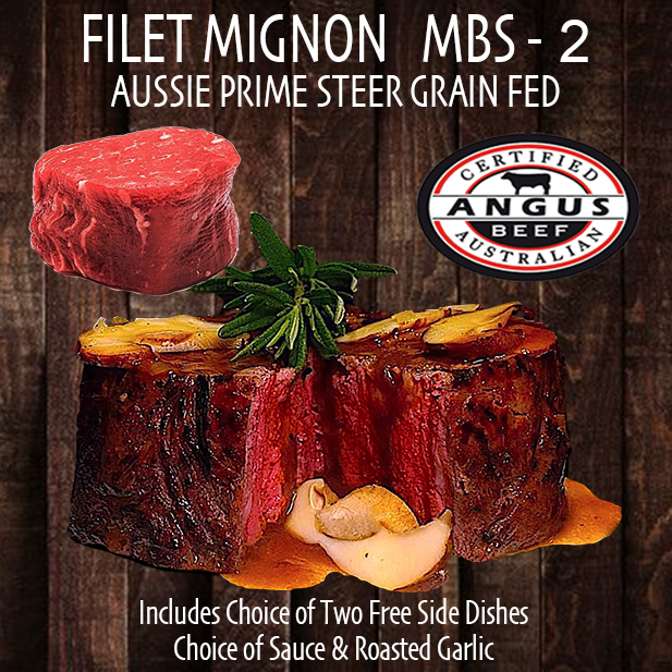 Filet Mignon Steak Angus MBS 2  (175 gram)