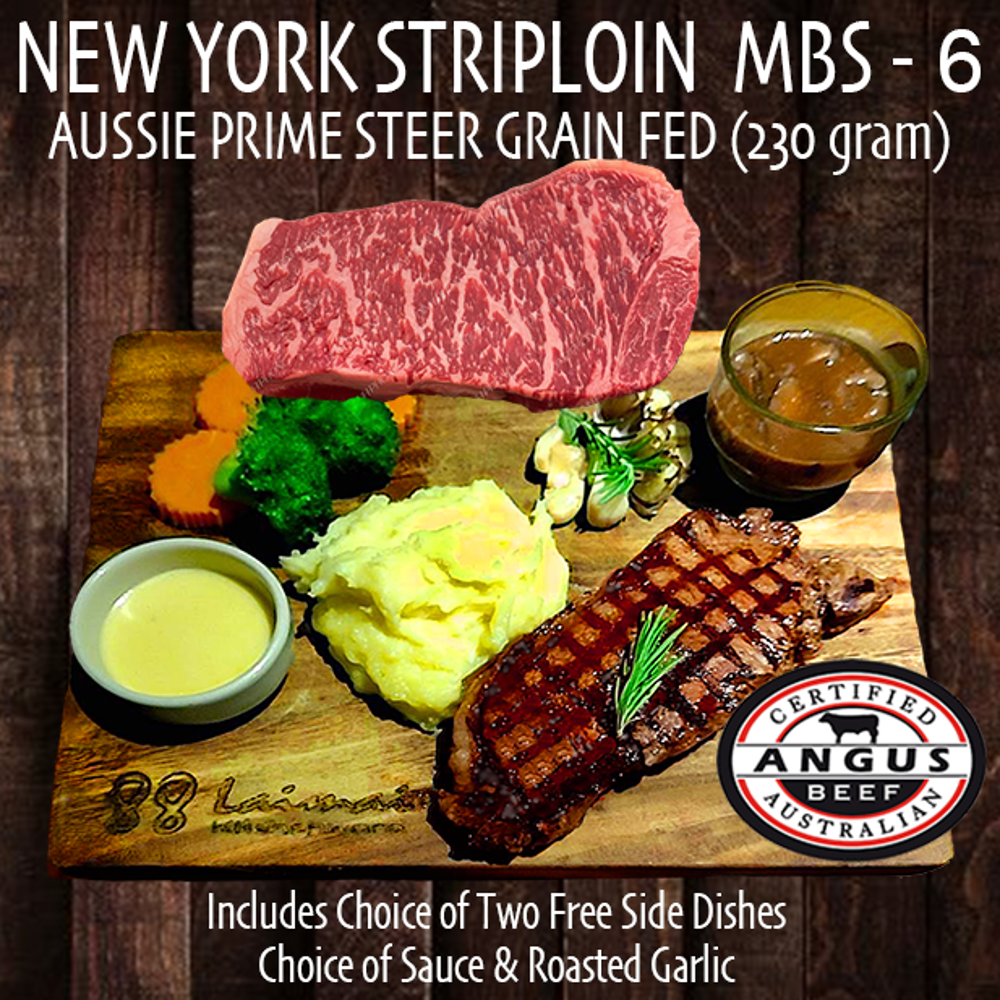 New York Striploin Angus MBS 6 (200 gram)