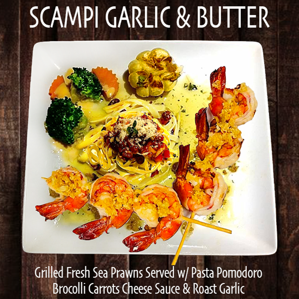 Scampi Sea Prawns w/Garlic Butter 