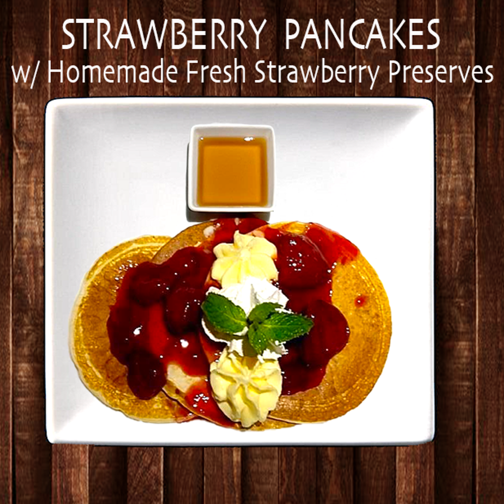 Fresh Strawberry Pancakes