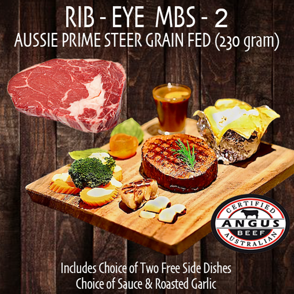 Rib-Eye Steak Angus MBS 2 (225 gram)