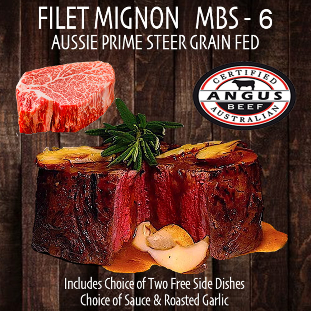 Filet Mignon Steak Angus MBS 6 (175 gram)