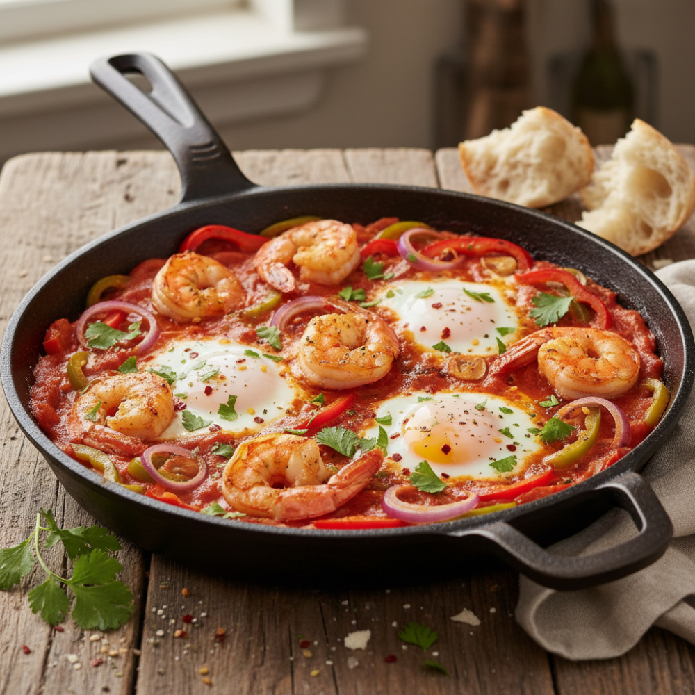 Шакшука з креветкою