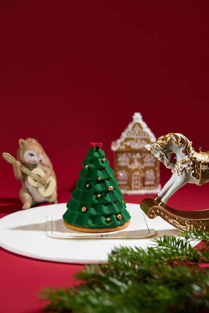 Мусовий десерт "Новорічна ялинка"