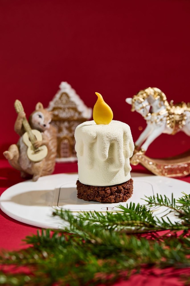 Мусовий десерт "Різдвяна свічка"