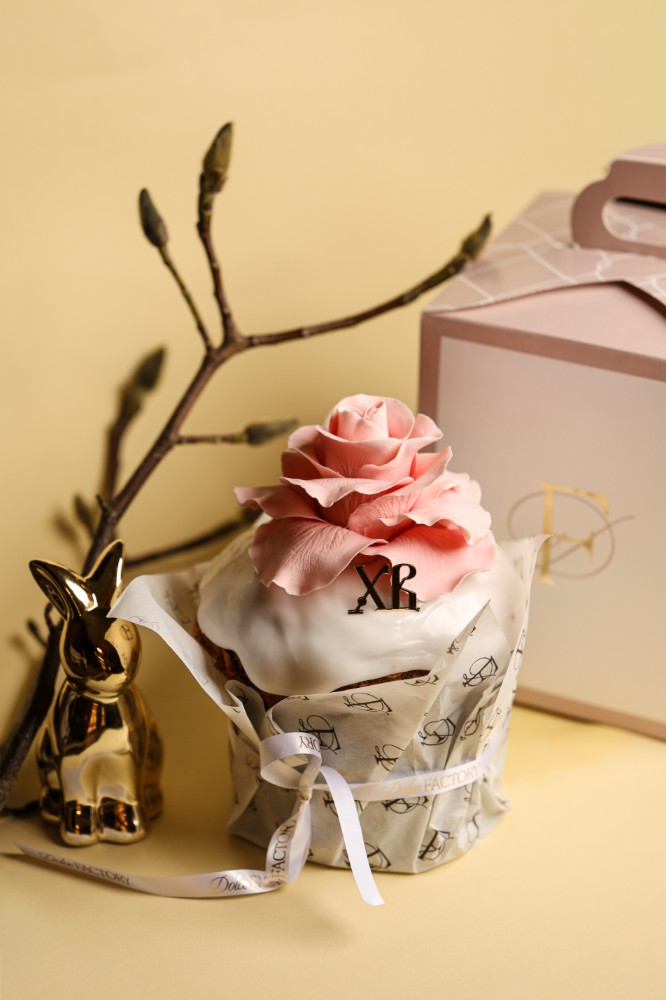 Паска "Троянда" рожева