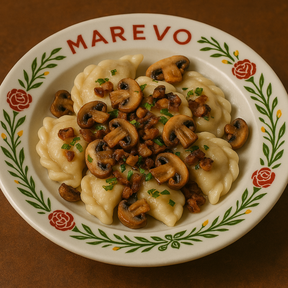 Вареники з картоплею та грибами