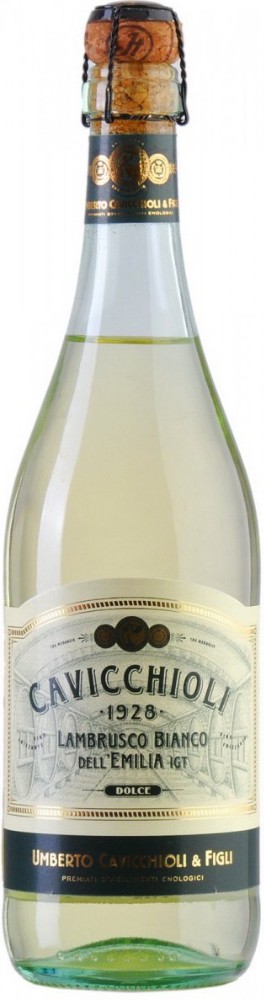 Вино Lambrusko Bianco 0,750 напівсолодке, Cavicchioli