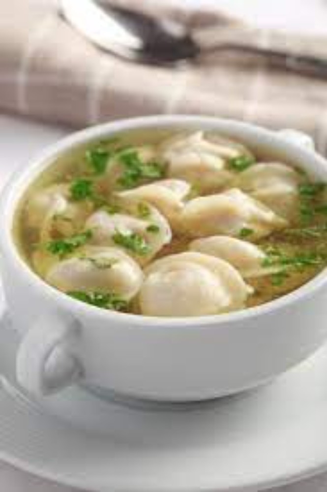 Пельмені з юшкою