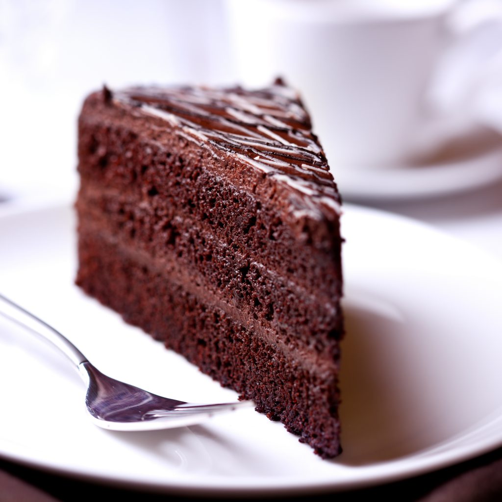 Chocolate cake (slice)