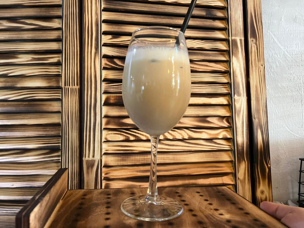 Iced Latte with Ice cream Hazelnut