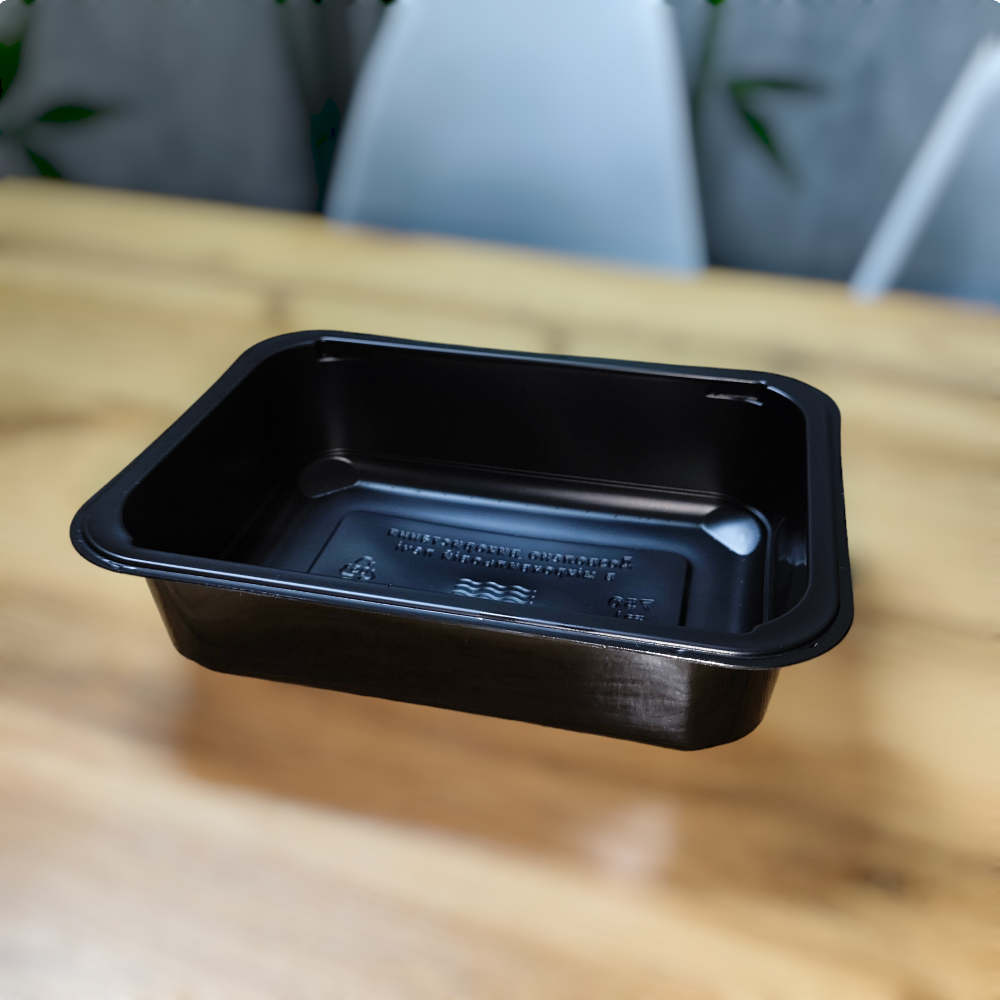 прямокутна коробка з кришкою 750мл (До 500г рис)