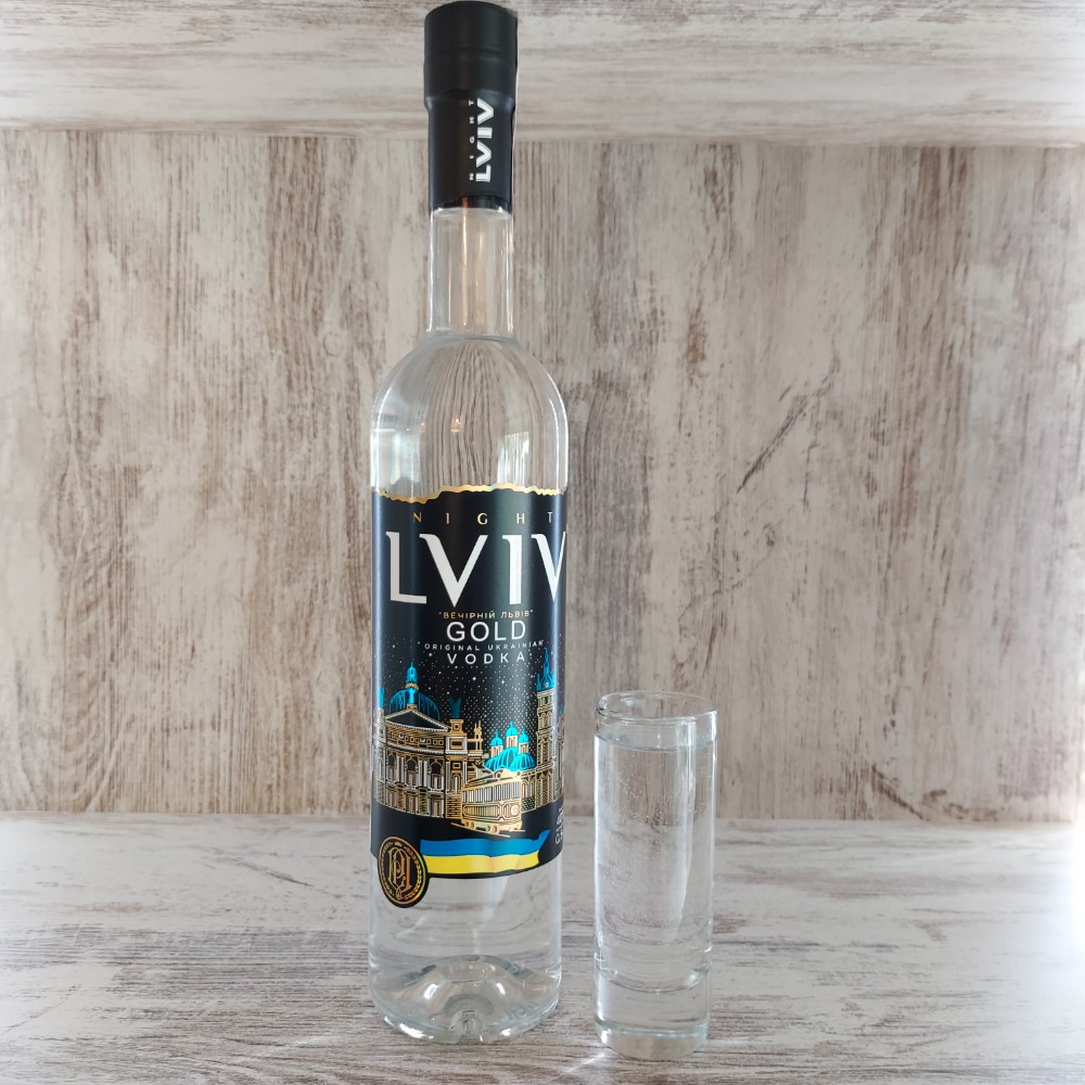 Львівська Ніч Золота 50мл / Vodka Viejo Lviv Gold 50ml