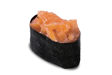 Гункан з копченим лососем