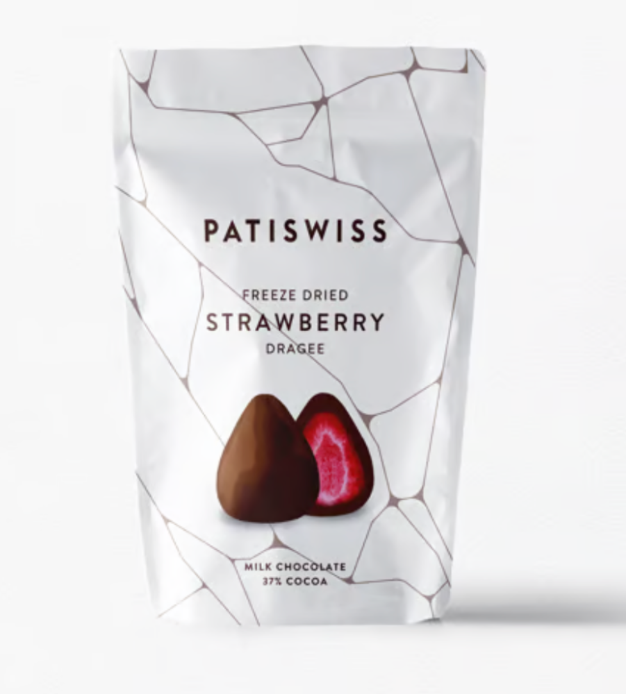 PATISWISS - Sütlü Çikolatalı Çilek Draje