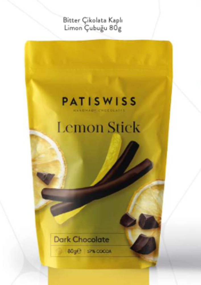 PATISWISS - Bitter Çikolata Kaplı Lemon Çubuğu 80g