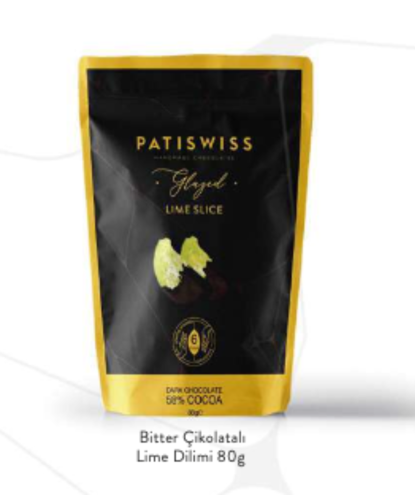 PATISWISS - Bitter Çikolatalı Lime Dilimi 80g