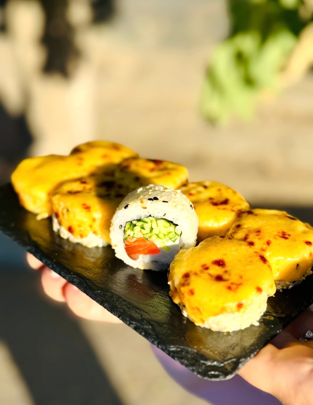 Кіото з лососем та сирною шапкою 380г.