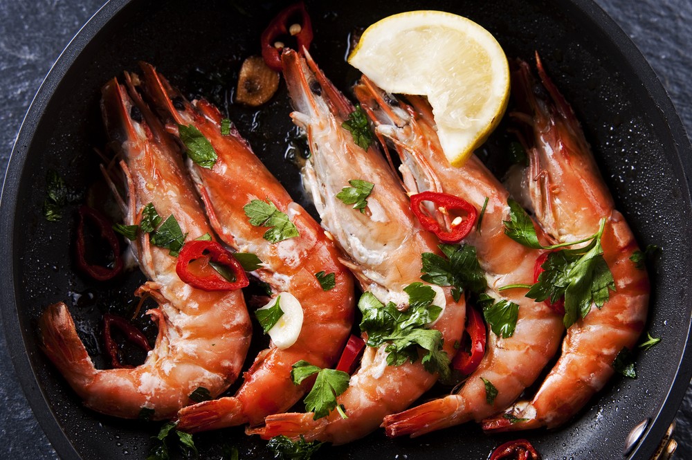 Langostino al ajillo