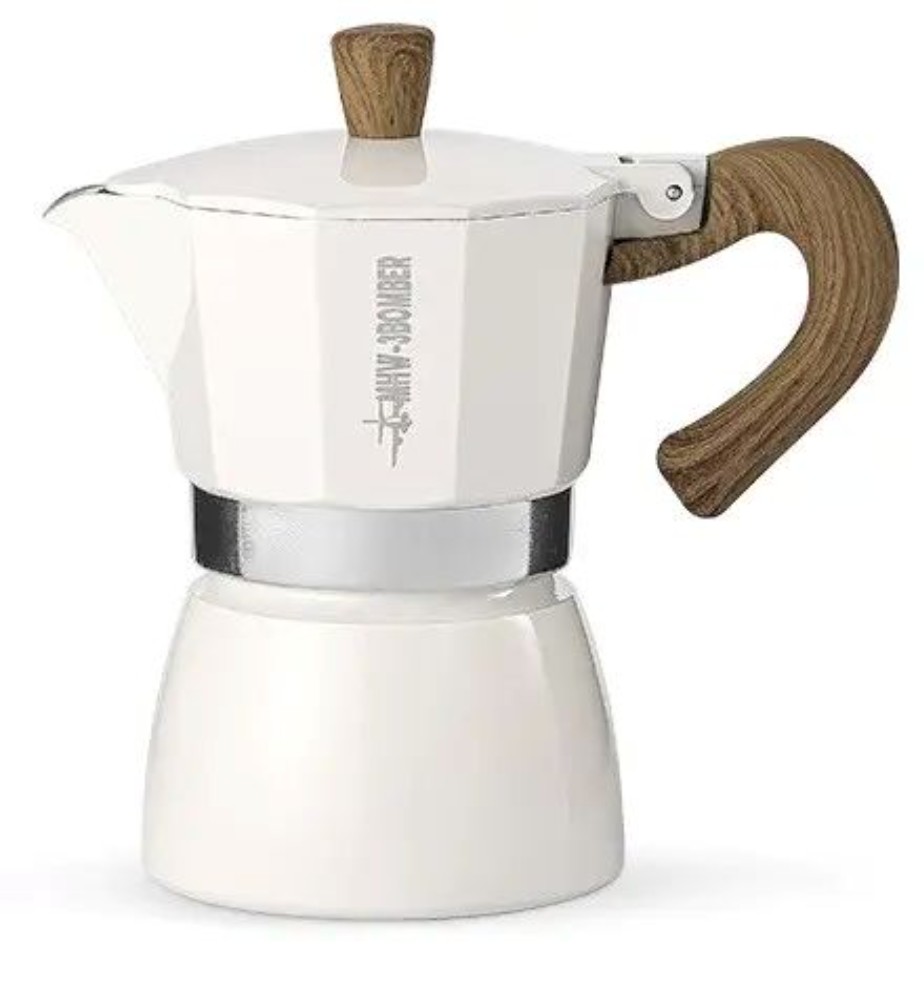 Кавоварка гейзерна MHW-3BOMBER 150мл Espresso Maker Moka Pot Біла