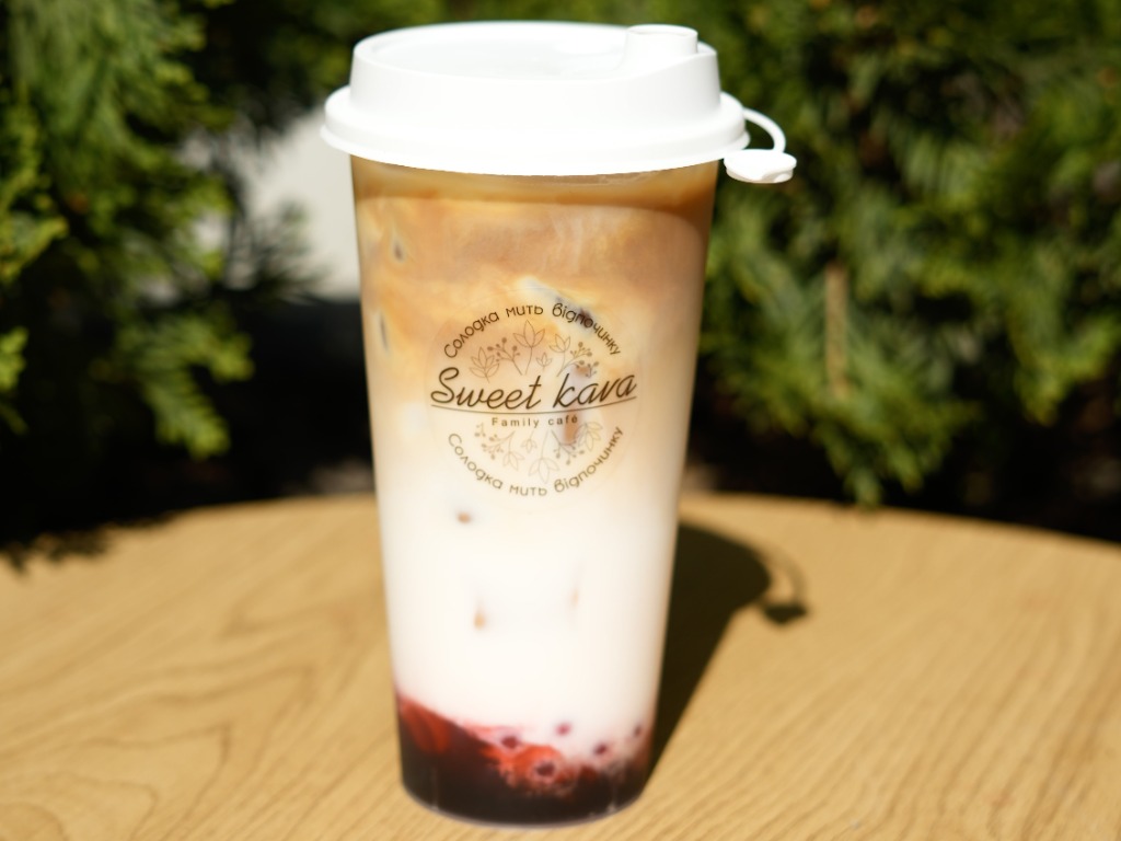 Bubble Ice Latte "Полуниця-Карамель"