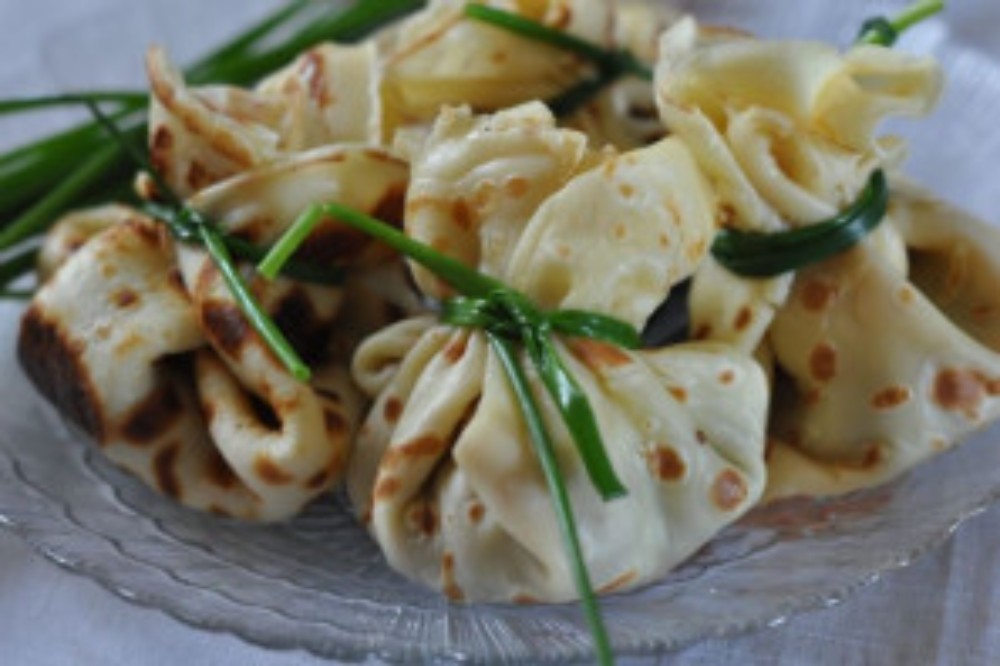 Млинці з куркою та грибами