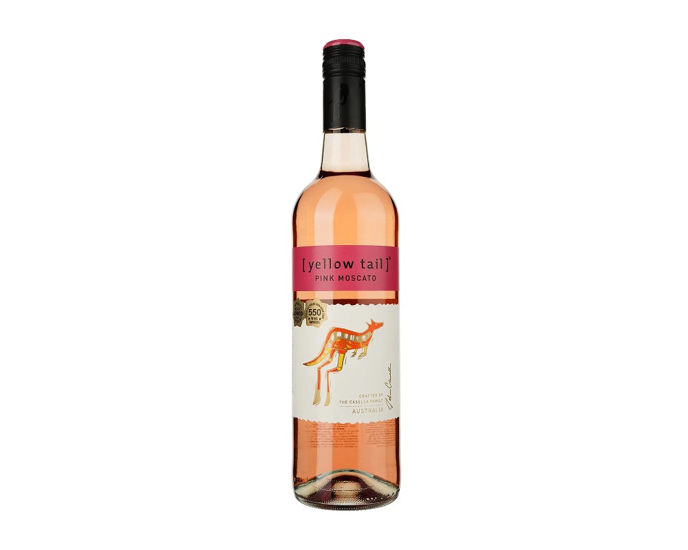 Вино Yellow tail Pink Moscato рожеве напівсолодке 7,5% 0.75 л.